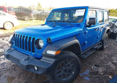 2024 Jeep Wrangler 4-Door Sport S 4X4 z USA, uszkodzony, nr VIN 1C4PJXDN0RW124564